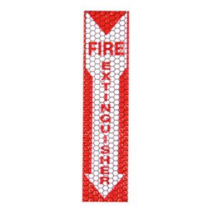 Cyalume Technologies CyFlect Adhesive Fire Extinguisher Sign Glows and Reflects