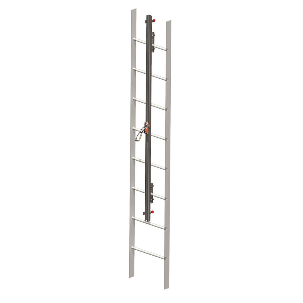 PIP Miller® GlideLoc® Vertical Height Access Ladder System Kit, Stainless Steel, 30 Feet