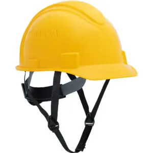 PIP North® Short Brim, Type I Vented, Hard Hat with HDPE Shell, 4-Point Textile Suspension, Wheel Ratchet Adjustment and Optional 4-Point Chinstrap