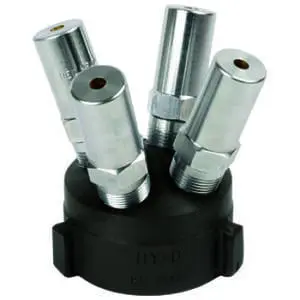 Red Head Brass Mass Decontamination Nozzle