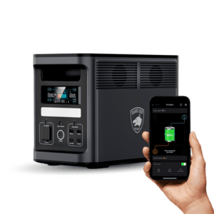 Guard Dog Security Power Hound 1800W Solar Generator - 1536WH Portable Power Station w/ Fast Charging