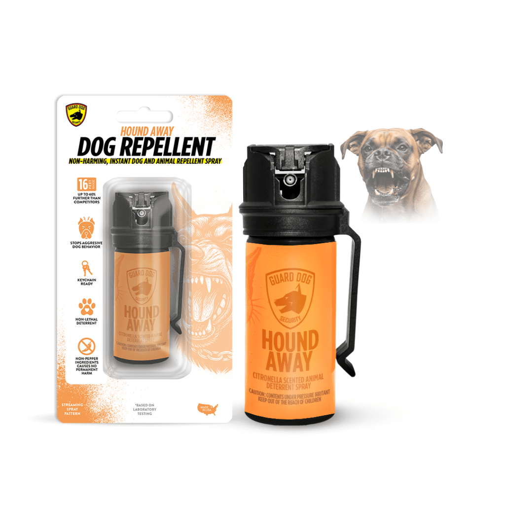 Guard Dog Security Hound Away Humane Citronella Dog Deterrent Spray for Walkers & Pet Owners