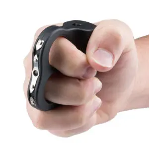 Guard Dog Security Stun Gun Knuckle w/ Flashlight - 110 Lumen w/ Rubberized Grip | IDO2