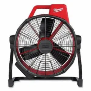 Milwaukee M18â„¢ Brushless 18 in Fan, Floor, 18 in Blade dia, 13.5 MPH, 3400 CFM, Red/Black