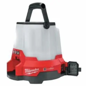 Milwaukee M18 RADIUS LED Compact Site Light w/ ONE-KEY, 18 V, 4,400 Lumens, Red