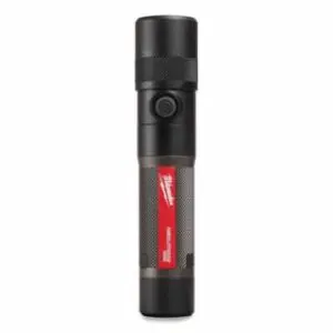 Milwaukee REDLITHIUM™ USB 1100L Twist Focus Flashlight, 3.0 Battery, 1100 lm/600 lm/100 lm, Black/Red, Incl Battery/2 ft USB Cord