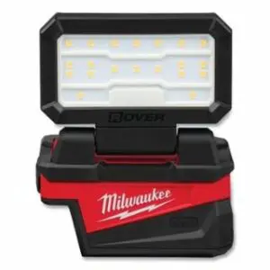 Milwaukee M18™ Rover™ LED Cordless Flood Light, Compact Folding Flood Light w/USB Charging, 85 lm to 1000 lm, Incl Pivoting Rafter Hook