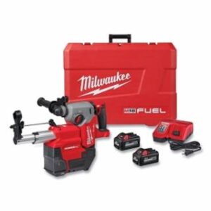 Milwaukee M18 FUEL™ SDS Plus Cordless Rotary Hammer, 1 in, 1330 RPM, Kit, Includes Batteries/Charger/Dust Extractor