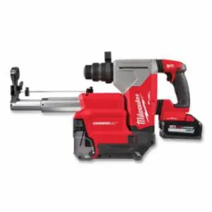 Milwaukee M18 FUEL™ SDS Plus Cordless Rotary Hammer, 1-1/8 in, 800 RPM, Kit, Includes Batteries/Charger/Carrying Case/Dust Extractor