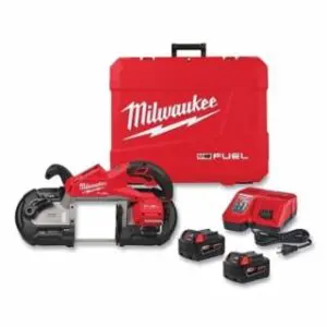 Milwaukee M18 FUEL™ Deep Cut Band Saw, D-Handle, Kit Includes 2-Batteries, Charger, Carrying Case, Blade