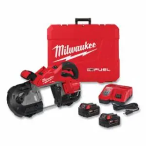 Milwaukee M18 FUEL™ Deep Cut Band Saw, D-Handle, Kit Includes Battery, M12 and M18 Rapid Charger, Carrying Case, Blade