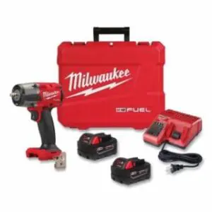 Milwaukee M18 FUEL™ 3/8 in Mid-Torque Impact Wrench with Friction Ring, 18 V, 2575 RPM, Incl Batteries/Charger/Case