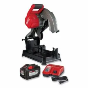 Milwaukee M18 FUEL™ Cordless Abrasive Chop Saw, 14 in dia, 5 in Cutting Capacity, 4000 RPM, Incl Batt Pack/Charger