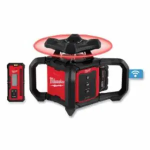 Milwaukee M18™ Red Exterior Rotary Laser Level Kit, with Receiver/ Tripod and Grade Rod, 12.1 in L, Polycarbonate, Threaded Insert Base