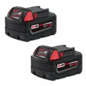 Milwaukee M18™ REDLITHIUM™ XC 5.0 Ah Extended Capacity Battery 2-Pack, 18 V, Lithium-Ion