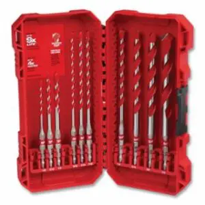 Milwaukee SHOCKWAVE™ Impact Duty Carbide Hammer Drill Bit Set, 10 Pc