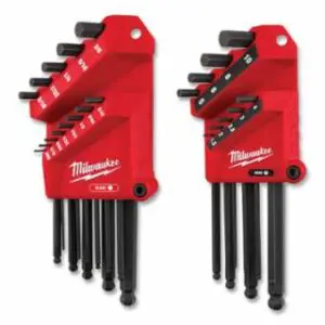 Milwaukee Ball-End Hex Key Set, 22-Pc Set, SAE/Metric, L-Style