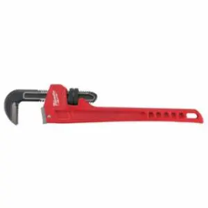 Milwaukee Pipe Wrench, 18 in L, Steel