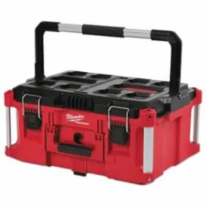 Milwaukee PACKOUT™ Large Tool Box, 100 lb Capacity, 22.1 W x 16.2 D x 11.1 H, Plastic, Red
