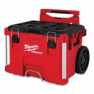 Milwaukee PACKOUT™ Rolling Tool Box, 25.6 in L, Red