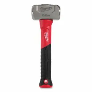 Milwaukee Fiberglass Drilling Hammer, 48 oz Head, 11 in L, Straight Handle, Fiberglass, Textured Grip