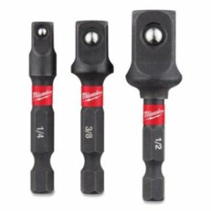 Milwaukee Shockwave™ Impact Socket Adapter Set, 1/2 in, 1/4 in, 3/8 in Socket Adapters