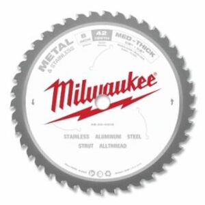 Milwaukee Endurance Carbide Circular Saw Blade, 8 in dia, 42 Teeth