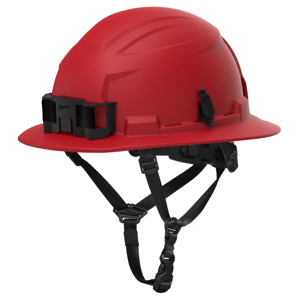 Milwaukee RED BRIM SAFETY HELMET- TYPE 2, CLASS E