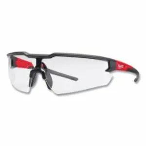 Milwaukee Safety Glasses, Clear, Anti-Scratch Lenses