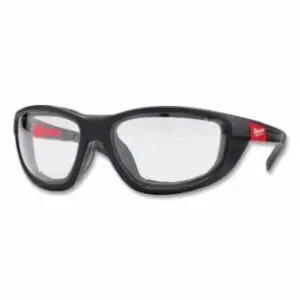 Milwaukee High Performance Safety Glasses with Gasket, Clear, Polybag