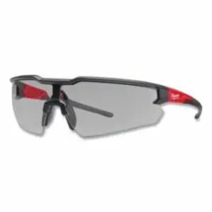 Milwaukee Safety Glasses, Gray, Anti-Scratch Lenses