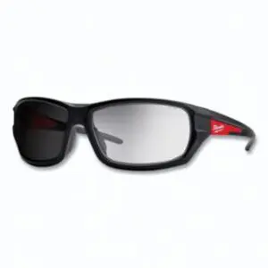 Milwaukee Transition Performance Safety Glasses, Clear/Transitional, Polycarbonate Lens, Nylon Black Frame