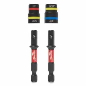 Milwaukee SHOCKWAVE™ Impact Duty QUIK-CLEAR™ Magnetic Nut Driver Set, Hex Tip, SAE Measuring