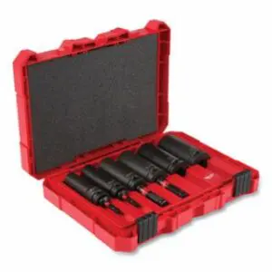Milwaukee SHOCKWAVE™ Impact Duty™ Lineman's™ 10 PC 2-in-1 Socket Set, 1/2 in Drive