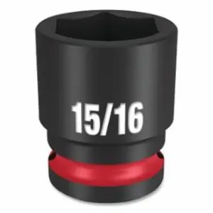 Milwaukee SHOCKWAVE™ Impact Duty™ 1/2 in Drive Standard Impact Socket, 6 Point, 15/16 in