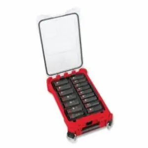 Milwaukee SHOCKWAVE Impact Duty™ PACKOUT™ Socket Set, 1/2 in Drive, 16 Pc, MM