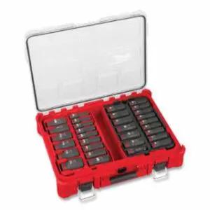 Milwaukee SHOCKWAVE Impact Duty™ PACKOUT™ Socket Set, 1/2 in Drive, 31 Pc, SAE/MM