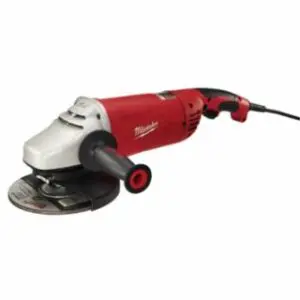Milwaukee 7 in /9 in Large Corded Angle Grinder, 7 in/9 in Wheel dia, 15 A, 6,000 RPM, Lock-On Trigger Switch