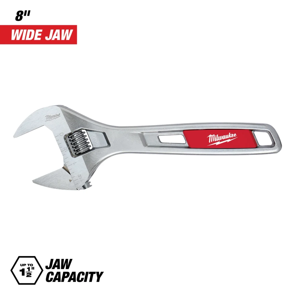 Milwaukee 8" Wide Jaw Adjustable Wrech