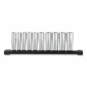 Milwaukee 10 Piece Deep Well Socket with FOUR FLAT™ Side