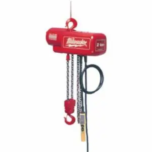 Milwaukee Professional Chain Hoist, 2 Ton Capacity, 20 ft Lifting Height
