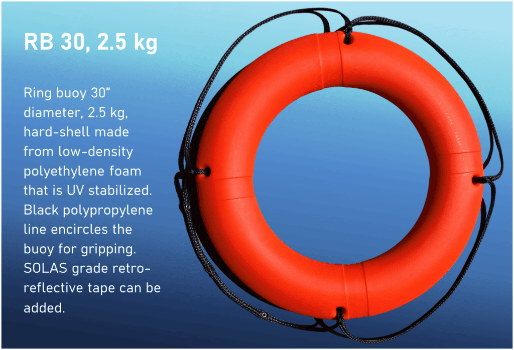 TaylorTec 30" Ring Buoy, 2.5 kg - RB-30 2.5