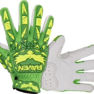 SAS Safety Corp Raven A6 Leather Hi-Viz Green Impact Gloves
