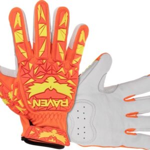 SAS Safety Corp Raven A6 Leather Hi-Viz Orange Impact Gloves