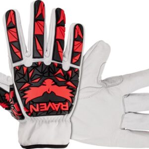 SAS Safety Corp Raven A7 White Leather Impact Gloves