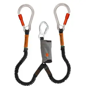 RIT Safety Solutions Skysafe Pro Flex ALU, Double Leg w/ Two Large Aluminum Round Carabiners