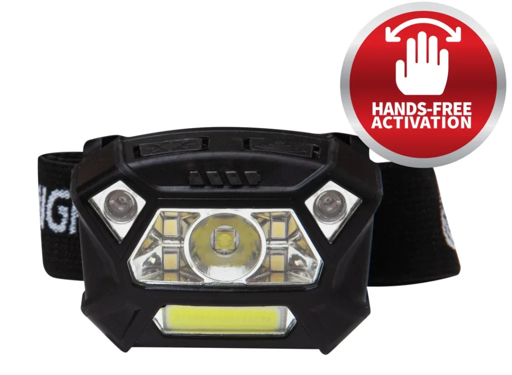 NIghtstick Dual-Light Headlamp w/ Motion Sensing Activation - Black