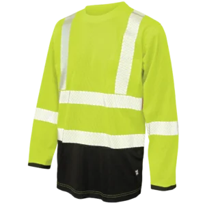 Tough Duck Micro Mesh Long-Sleeve Safety T-Shirt w/ Pocket