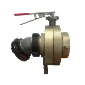 South Park Corp. BV-78 Storz Butterfly Valve, 30° Elbow, Lever Handle
